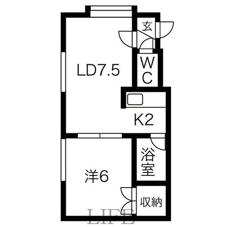 Ｅフラット（イーフラット）の物件間取画像